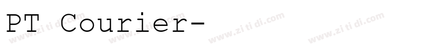 PT Courier字体转换